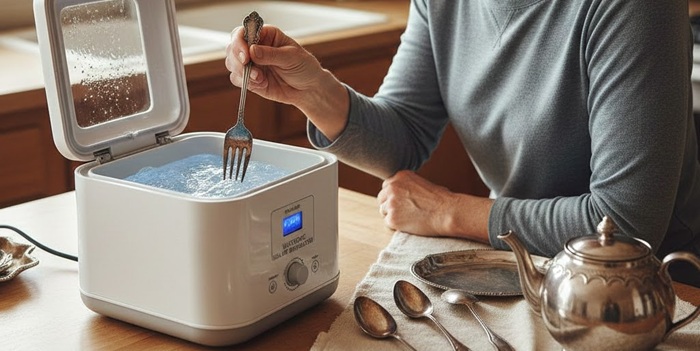ultrasonic cleaner for tarnished silver