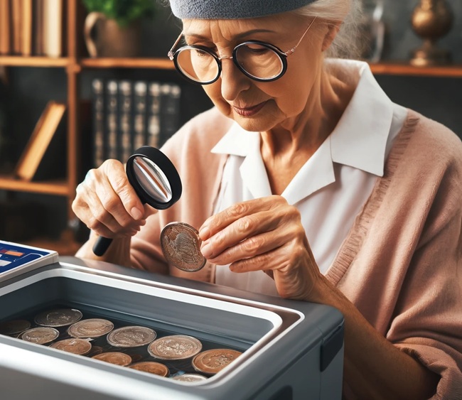 cleaning collectible coins in ultrasonic cleaner